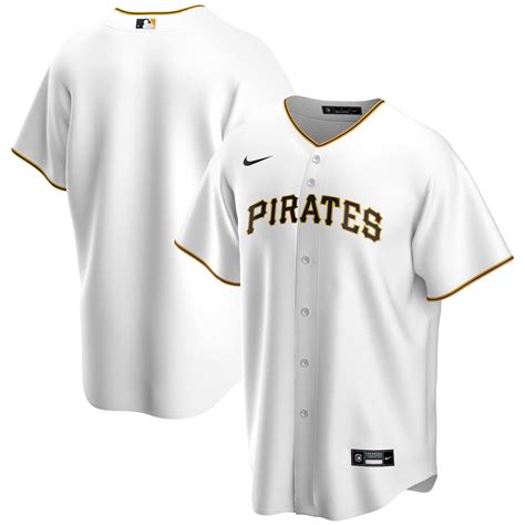 men's pittsburgh pirates nike white home blank replica jersey|pittsburgh pirates blank jersey.